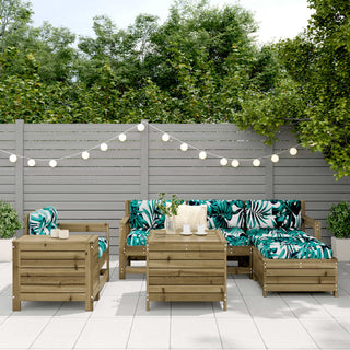 vidaXL 7 Piece Garden Sofa Set Impregnated Wood Pine - 3250555 - Sofa In Store