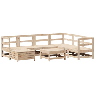 vidaXL 8 Piece Garden Sofa Set Solid Wood Pine - 3250556 - Sofa In Store