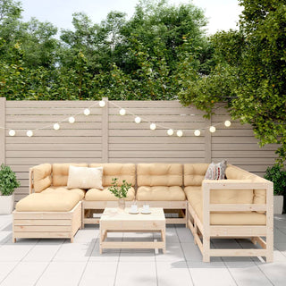vidaXL 8 Piece Garden Sofa Set Solid Wood Pine - 3250556 - Sofa In Store
