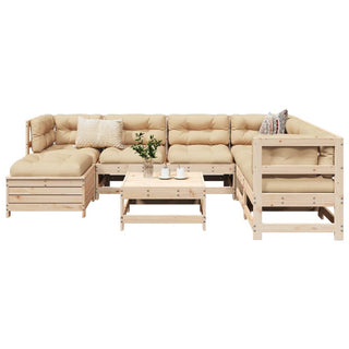 vidaXL 8 Piece Garden Sofa Set Solid Wood Pine - 3250556 - Sofa In Store