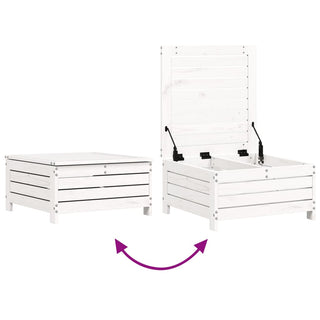 vidaXL 8 Piece Garden Sofa Set White Solid Wood Pine - 3250557 - Sofa In Store
