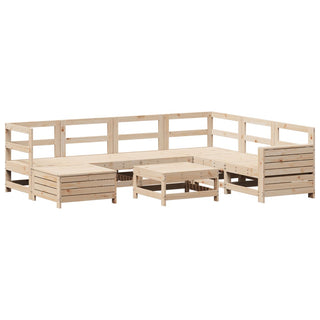 vidaXL 8 Piece Garden Sofa Set Solid Wood Pine - 3250564 - Sofa In Store