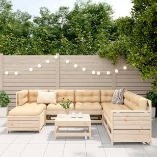 vidaXL 8 Piece Garden Sofa Set Solid Wood Pine - 3250564 - Sofa In Store