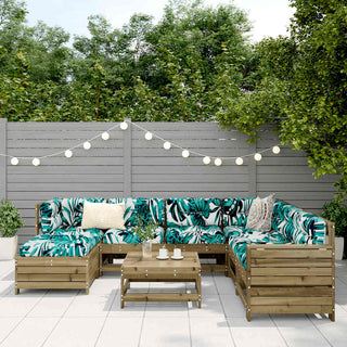 vidaXL 8 Piece Garden Sofa Set Impregnated Wood Pine - 3250567 - Sofa In Store