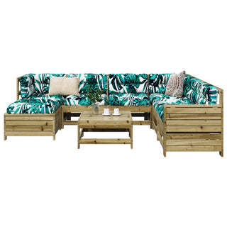 vidaXL 8 Piece Garden Sofa Set Impregnated Wood Pine - 3250567 - Sofa In Store