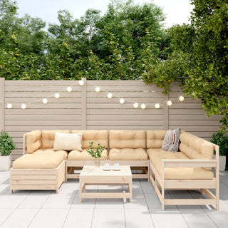 vidaXL 8 Piece Garden Sofa Set Solid Wood Pine - 3250572 - Sofa In Store