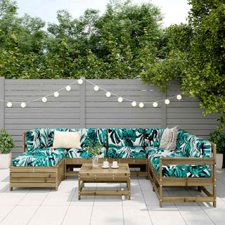vidaXL 8 Piece Garden Sofa Set Impregnated Wood Pine - 3250575 - Sofa In Store