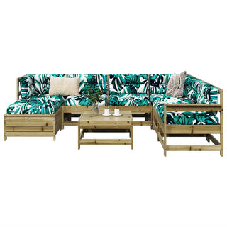 vidaXL 8 Piece Garden Sofa Set Impregnated Wood Pine - 3250575 - Sofa In Store