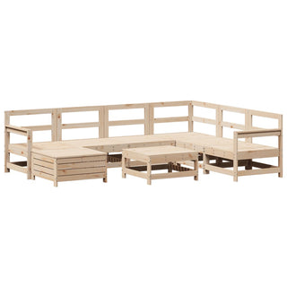 vidaXL 8 Piece Garden Sofa Set Solid Wood Pine - 3250588 - Sofa In Store