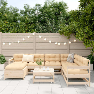 vidaXL 8 Piece Garden Sofa Set Solid Wood Pine - 3250588 - Sofa In Store
