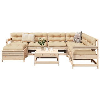 vidaXL 8 Piece Garden Sofa Set Solid Wood Pine - 3250588 - Sofa In Store