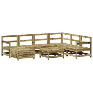 vidaXL 8 Piece Garden Sofa Set Impregnated Wood Pine - 3250591 - Sofa In Store