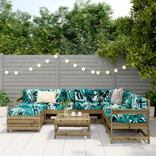 vidaXL 8 Piece Garden Sofa Set Impregnated Wood Pine - 3250591 - Sofa In Store