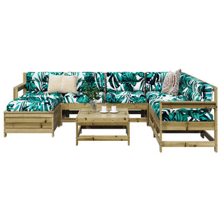 vidaXL 8 Piece Garden Sofa Set Impregnated Wood Pine - 3250591 - Sofa In Store