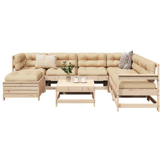 vidaXL 8 Piece Garden Sofa Set Solid Wood Pine - 3250604 - Sofa In Store