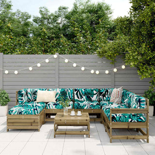 vidaXL 8 Piece Garden Sofa Set Impregnated Wood Pine - 3250607 - Sofa In Store