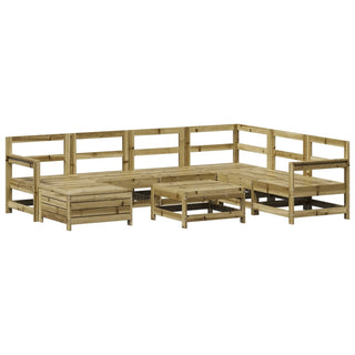 vidaXL 8 Piece Garden Sofa Set Impregnated Wood Pine - 3250615 - Sofa In Store