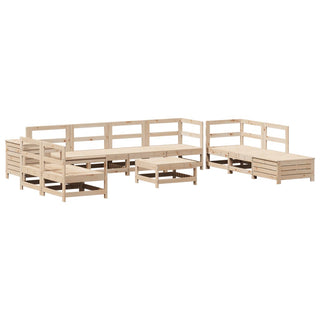 vidaXL 11 Piece Garden Sofa Set Solid Wood Pine - 3250628 - Sofa In Store