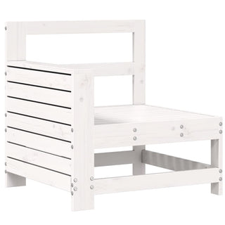 vidaXL 11 Piece Garden Sofa Set White Solid Wood Pine - Sofa In Store