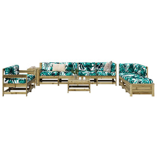 vidaXL 11 Piece Garden Sofa Set Impregnated Wood Pine - 3250631 - Sofa In Store