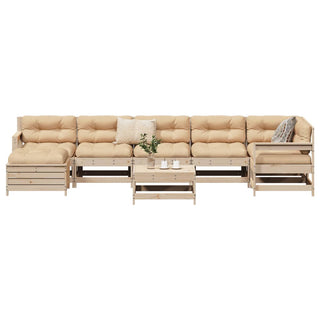 vidaXL 8 Piece Garden Sofa Set Solid Wood Pine - 3250632 - Sofa In Store