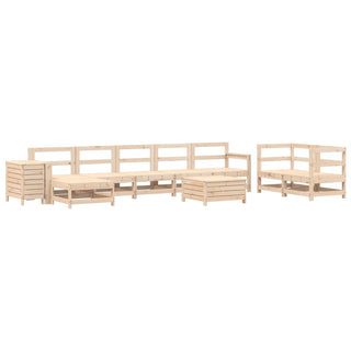 vidaXL 10 Piece Garden Sofa Set Solid Wood Pine - 3250640 - Sofa In Store