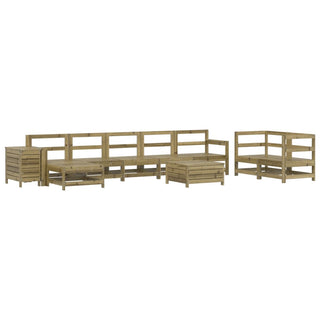 vidaXL 10 Piece Garden Sofa Set Impregnated Wood Pine - 3250643 - Sofa In Store
