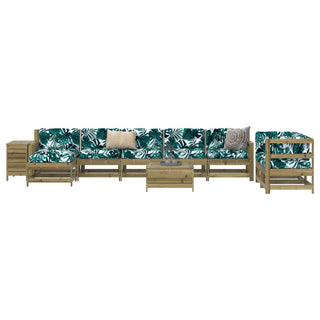 vidaXL 10 Piece Garden Sofa Set Impregnated Wood Pine - 3250643 - Sofa In Store