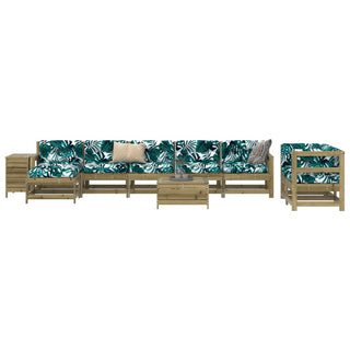vidaXL 10 Piece Garden Sofa Set Impregnated Wood Pine - 3250655 - Sofa In Store