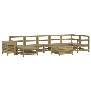 vidaXL 9 Piece Garden Sofa Set Impregnated Wood Pine - 3250659 - Sofa In Store