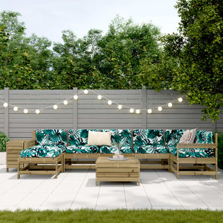 vidaXL 9 Piece Garden Sofa Set Impregnated Wood Pine - 3250659 - Sofa In Store