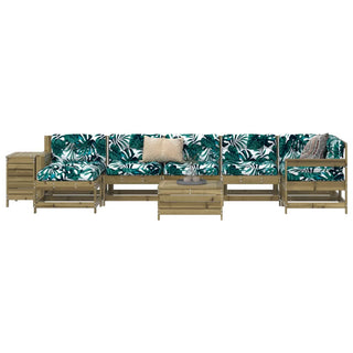 vidaXL 9 Piece Garden Sofa Set Impregnated Wood Pine - 3250659 - Sofa In Store