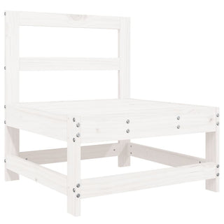 vidaXL 10 Piece Garden Sofa Set White Solid Wood Pine - 3250661 - Sofa In Store