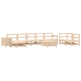 vidaXL 10 Piece Garden Sofa Set Solid Wood Pine - 3250664 - Sofa In Store
