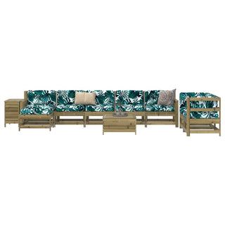 vidaXL 10 Piece Garden Sofa Set Impregnated Wood Pine - 3250667 - Sofa In Store