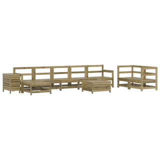 vidaXL 10 Piece Garden Sofa Set Impregnated Wood Pine - 3250671 - Sofa In Store