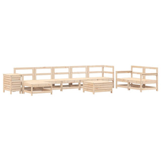 vidaXL 10 Piece Garden Sofa Set Solid Wood Pine - 3250672 - Sofa In Store