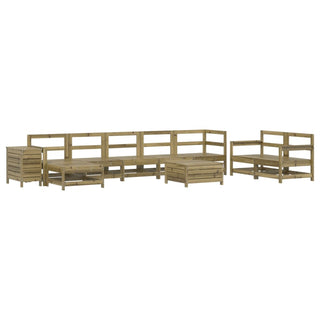 vidaXL 10 Piece Garden Sofa Set Impregnated Wood Pine - 3250679 - Sofa In Store