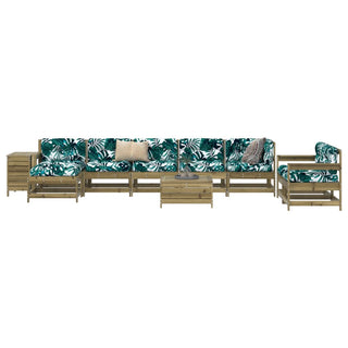 vidaXL 10 Piece Garden Sofa Set Impregnated Wood Pine - 3250679 - Sofa In Store