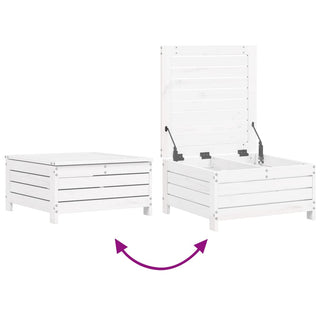 vidaXL 10 Piece Garden Sofa Set White Solid Wood Pine - 3250681 - Sofa In Store