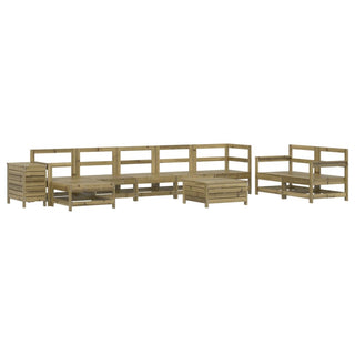 vidaXL 10 Piece Garden Sofa Set Impregnated Wood Pine - 3250687 - Sofa In Store