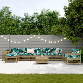 vidaXL 10 Piece Garden Sofa Set Impregnated Wood Pine - 3250687 - Sofa In Store