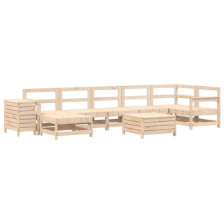 vidaXL 9 Piece Garden Sofa Set Solid Wood Pine - 3250692 - Sofa In Store