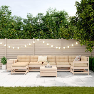 vidaXL 9 Piece Garden Sofa Set Solid Wood Pine - 3250692 - Sofa In Store