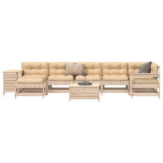 vidaXL 9 Piece Garden Sofa Set Solid Wood Pine - 3250692 - Sofa In Store