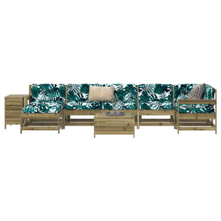 vidaXL 9 Piece Garden Sofa Set Impregnated Wood Pine - 3250695 - Sofa In Store