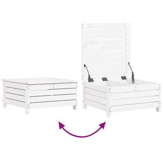 vidaXL 6 Piece Garden Sofa Set White Solid Wood Pine - 3250697 - Sofa In Store