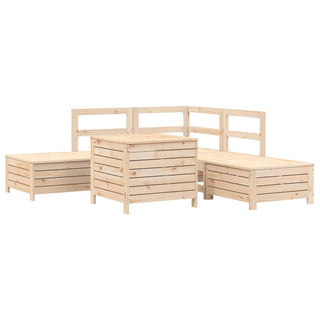vidaXL 6 Piece Garden Sofa Set Solid Wood Pine - 3250704 - Sofa In Store