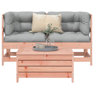 vidaXL 3 Piece Garden Sofa Set Solid Wood Douglas Fir - 3250754 - Sofa In Store