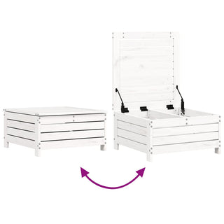 vidaXL 4 Piece Garden Sofa Set White Solid Wood Pine - 3250769 - Sofa In Store